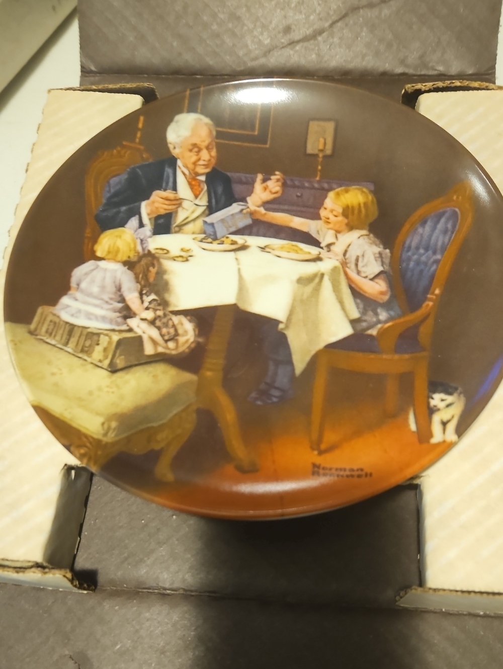 Knowles Norman Rockwell "The Gourmet Collectable Plate